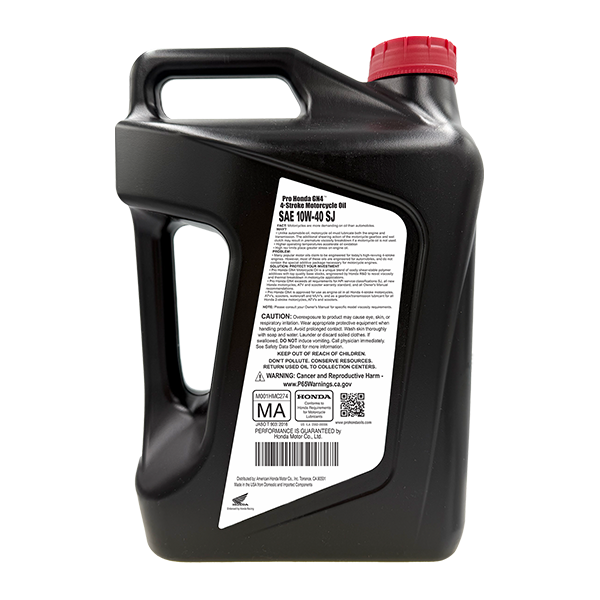 Pro Honda GN4 10W-40 5QT Bottle Back-600x600