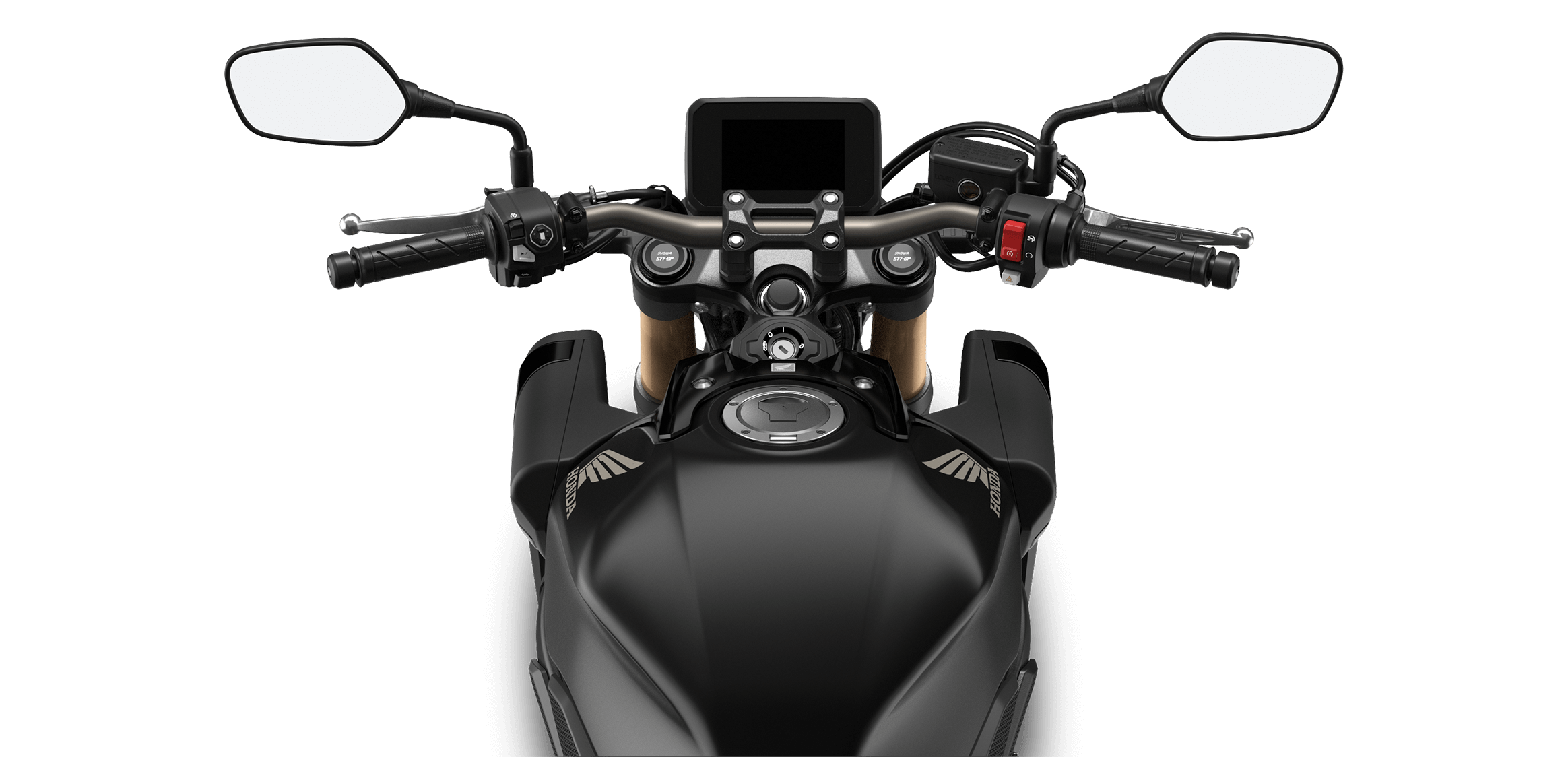 Honda CB650R E-Clutch rider view