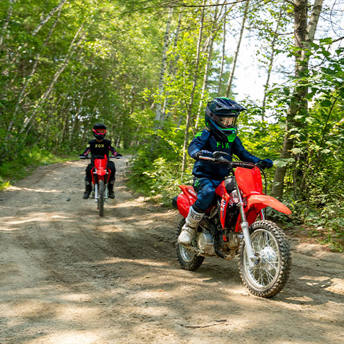 CRF110F ample suspension travel
