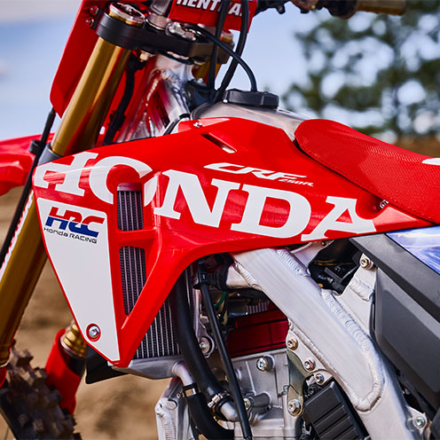 CRF250R higher-capacity radiator