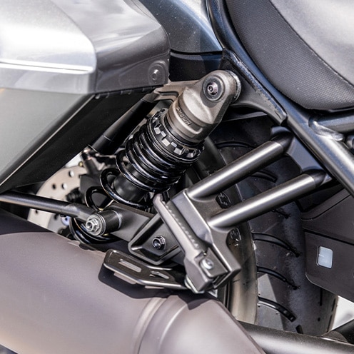 Premium rear suspension on the Rebel 1100T