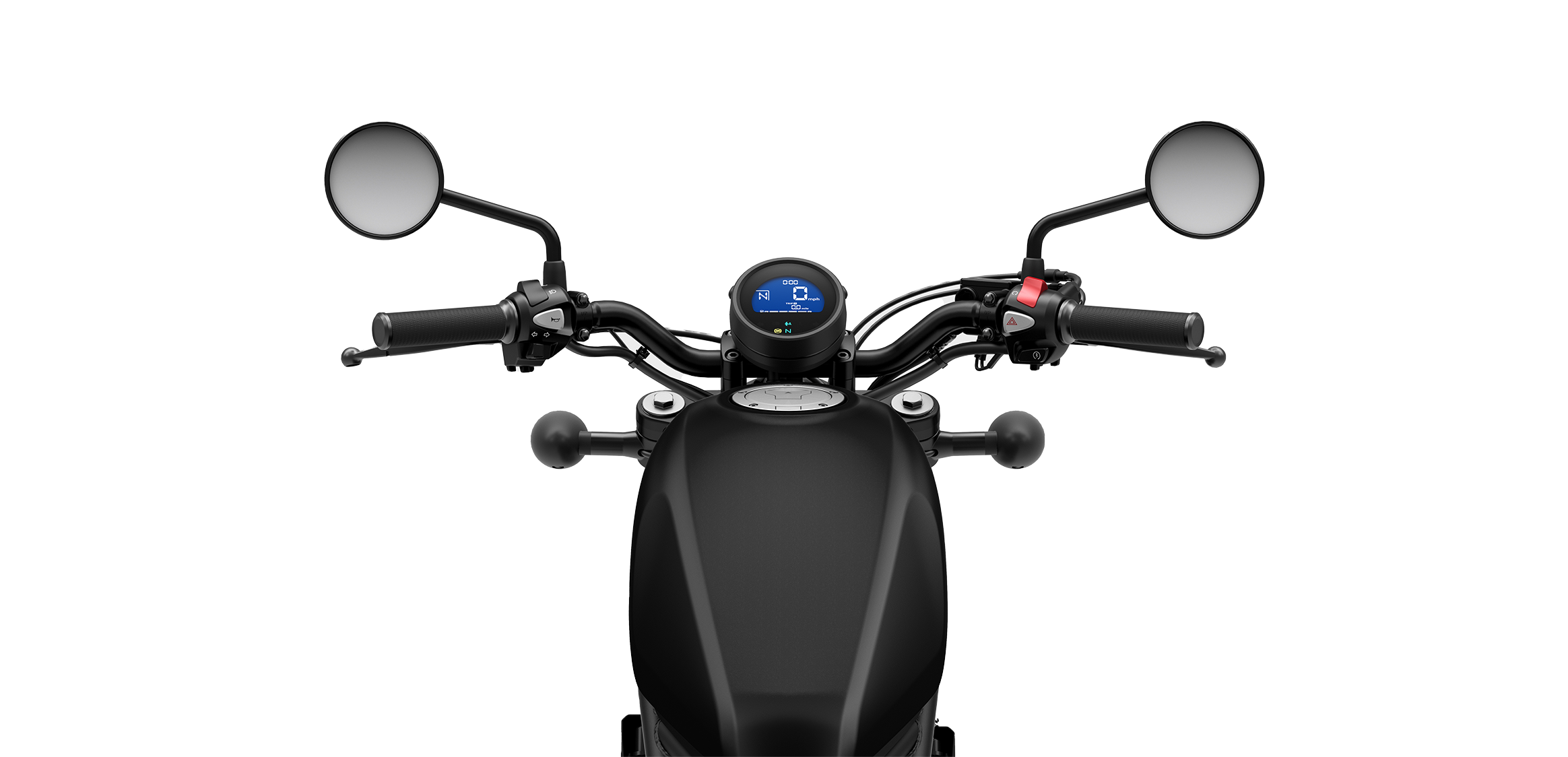 Rider view Rebel 300 E-Clutch
