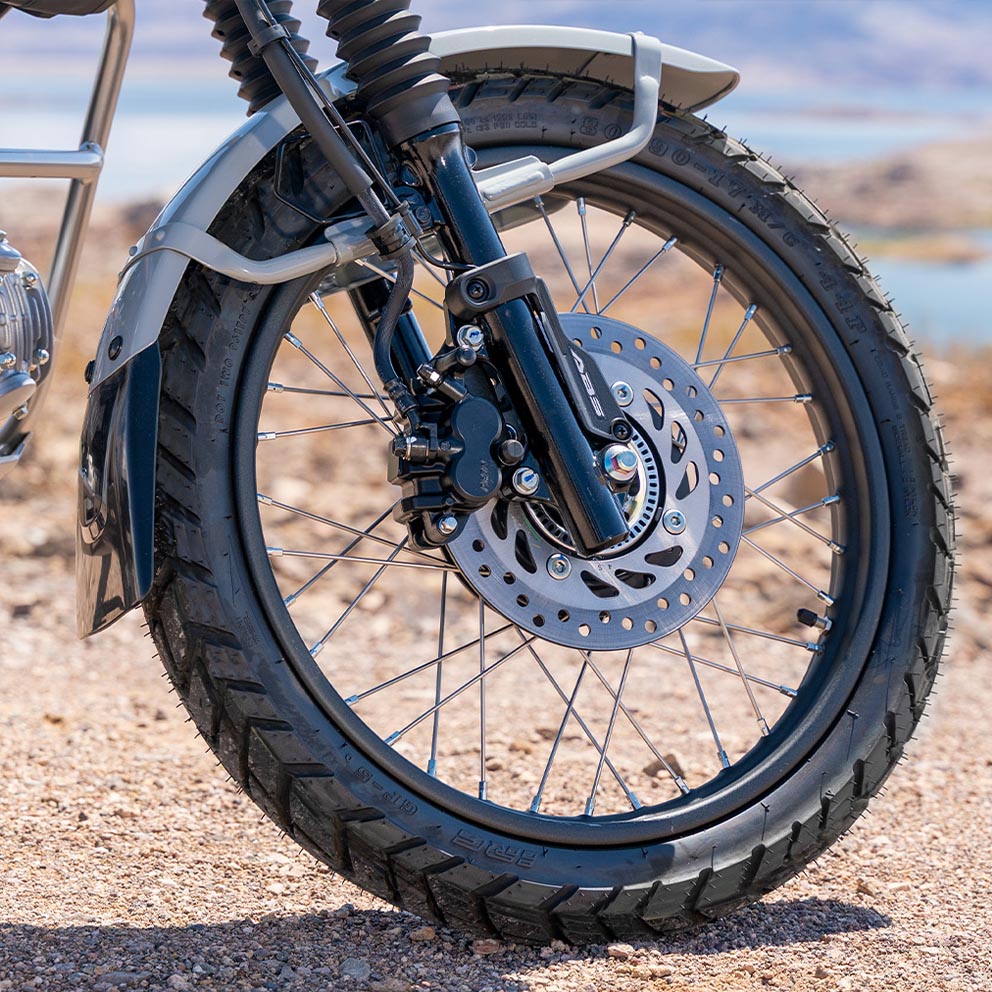 Trail125 17-inch spoke wheels