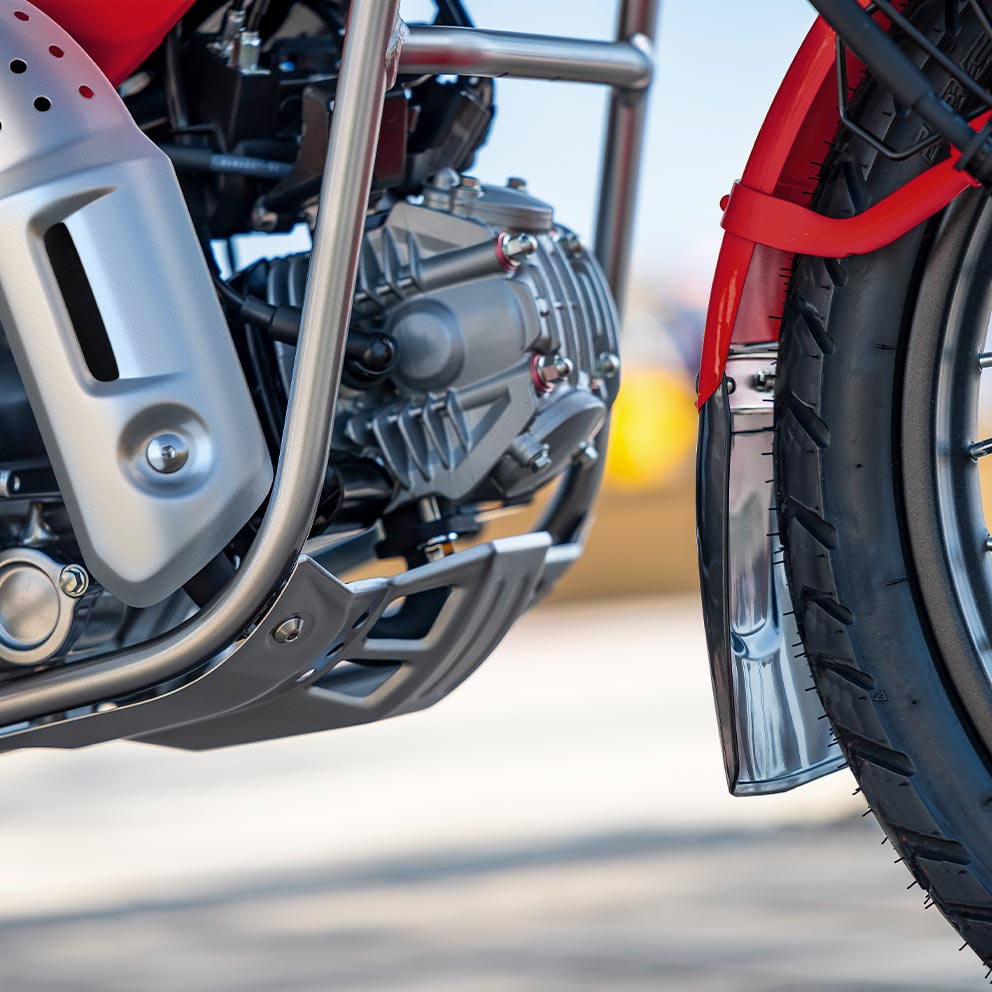 Trail125 skid plate and brush guards