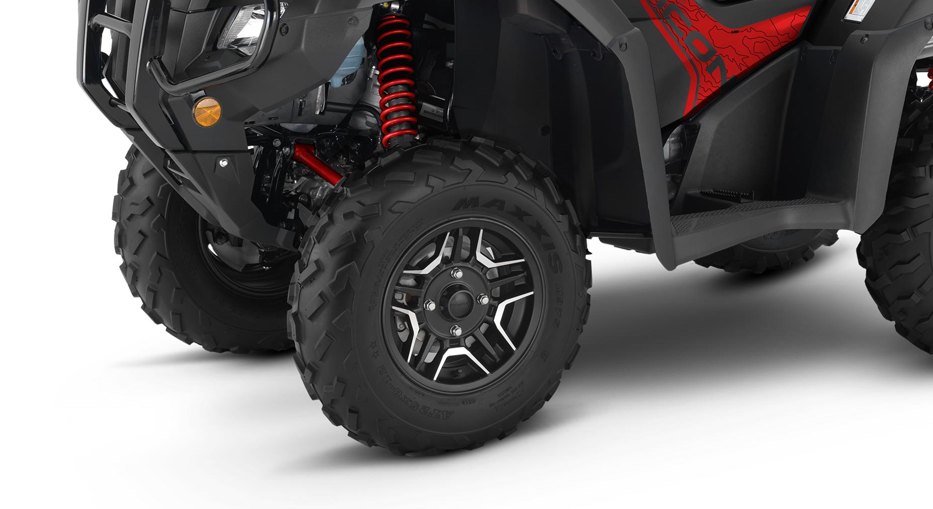 Wide front driveshaft guards