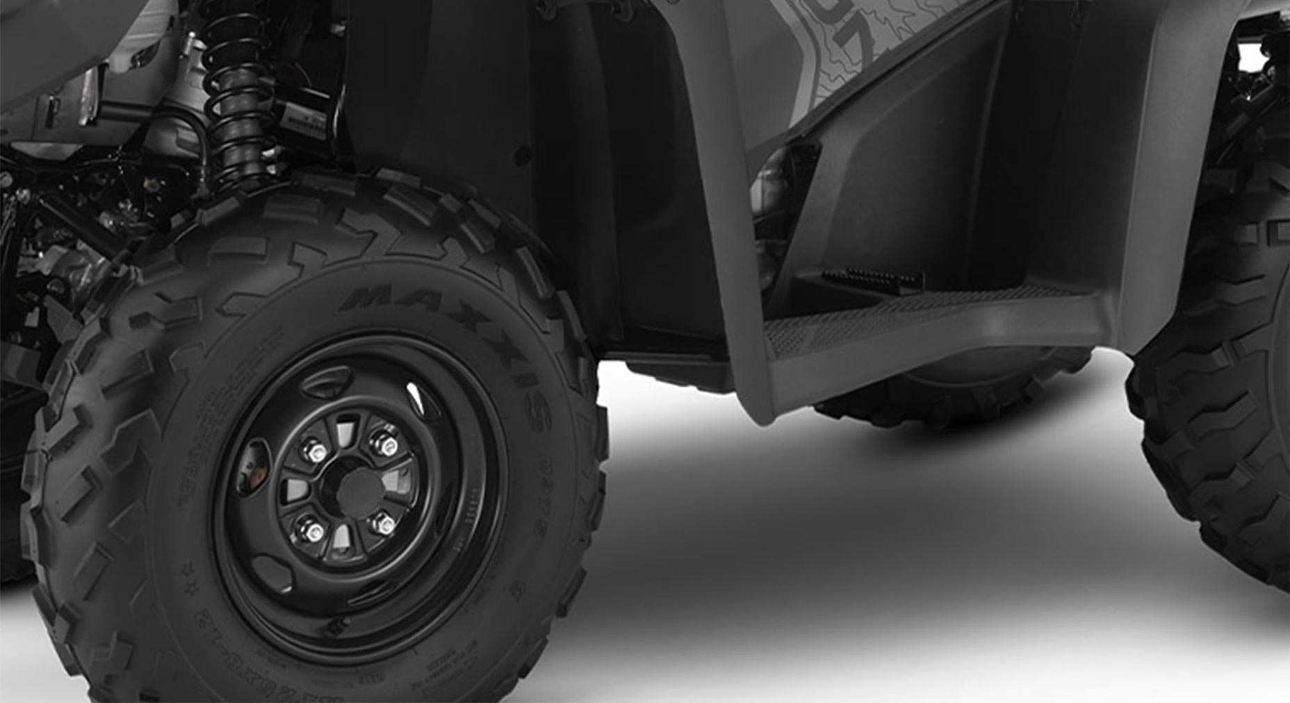 Preload-adjustable front and rear suspension