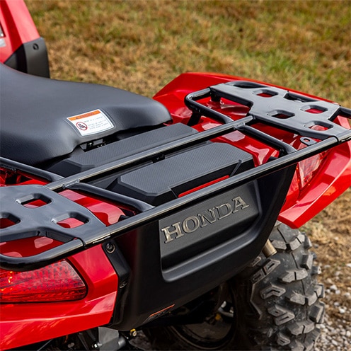 Rugged front and rear racks