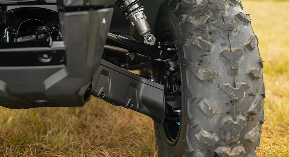 Wide front driveshaft guards