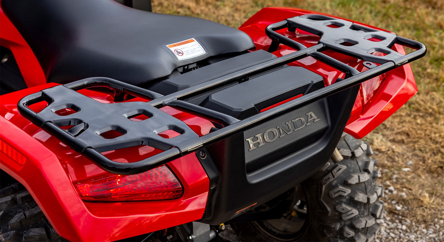 Rugged front and rear racks