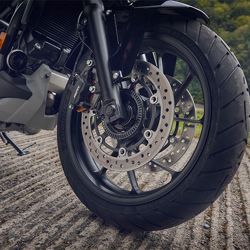 Disc brakes with combined ABS