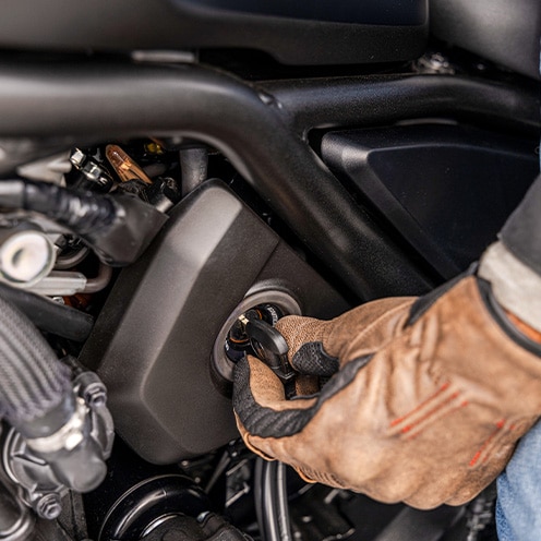 Left-side ignition switch/storage access