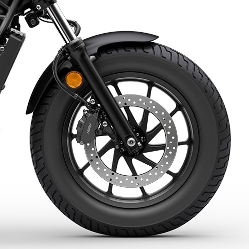 Front and rear disc brakes