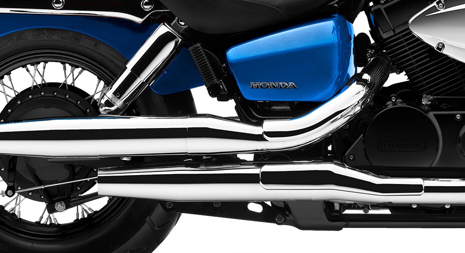 2-into-2 chrome exhaust