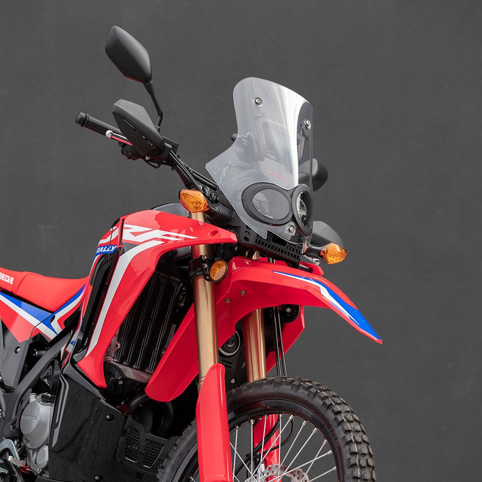 Rally bike styling