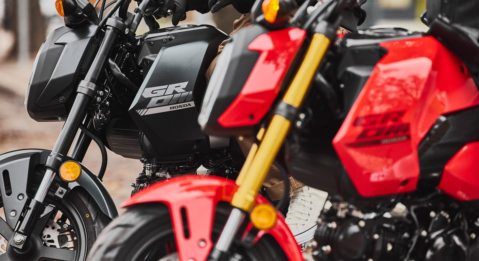 Inverted-fork front suspension