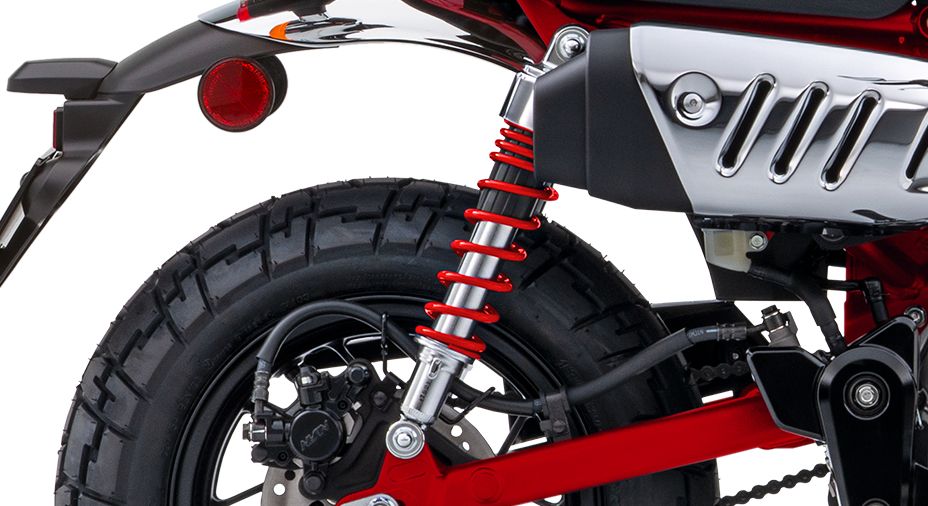 Twin rear shocks