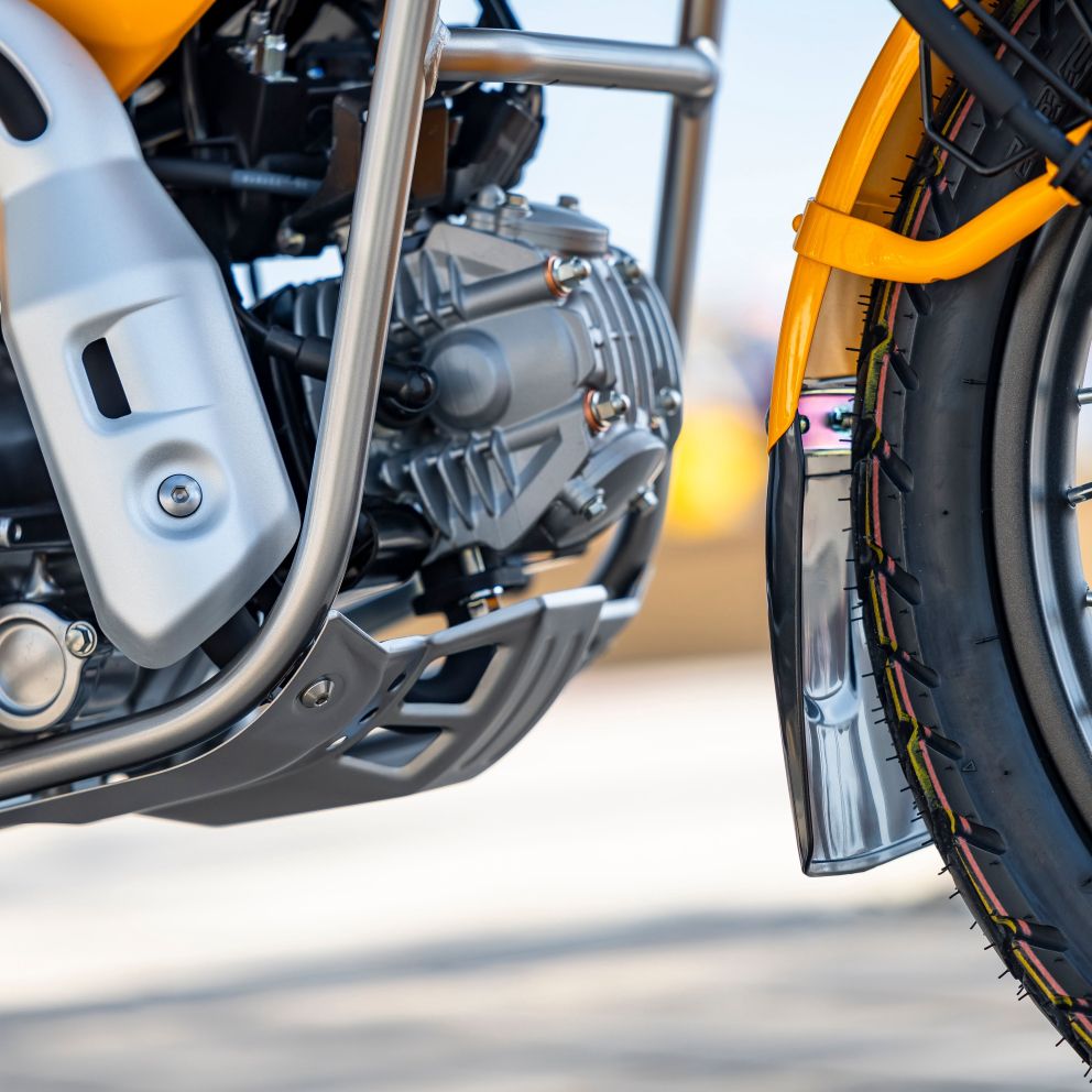 Skid plate and brush guards