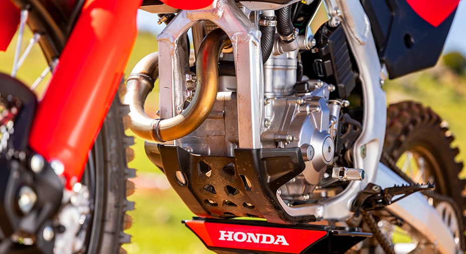 Downdraft intake and exhaust layout