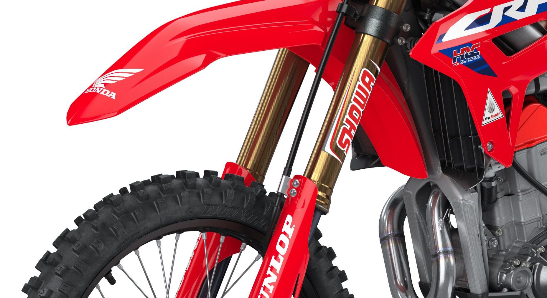 Titanium oxide-coated Showa fork