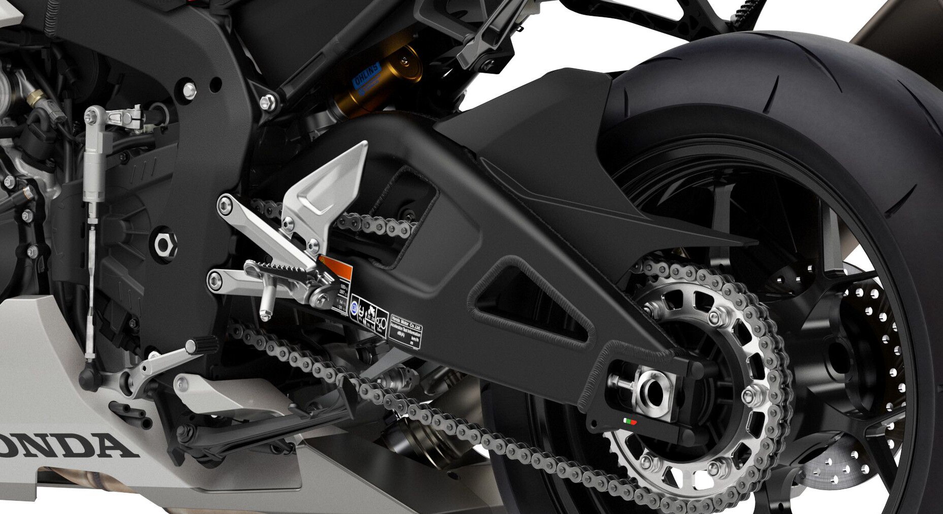 Redesigned swingarm