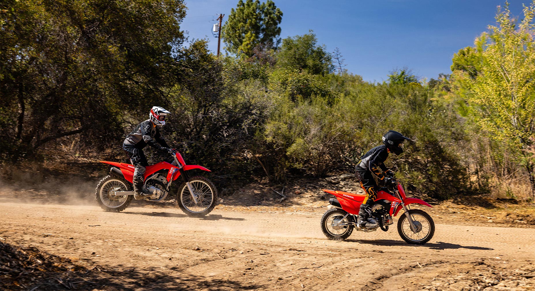 Ample suspension travel