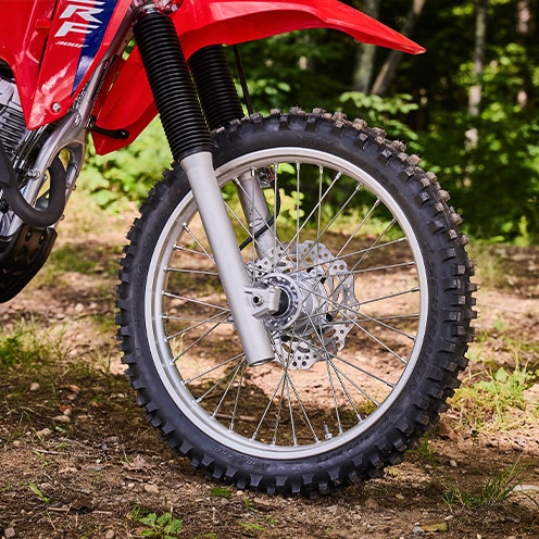 Petal-disc front and rear brakes 