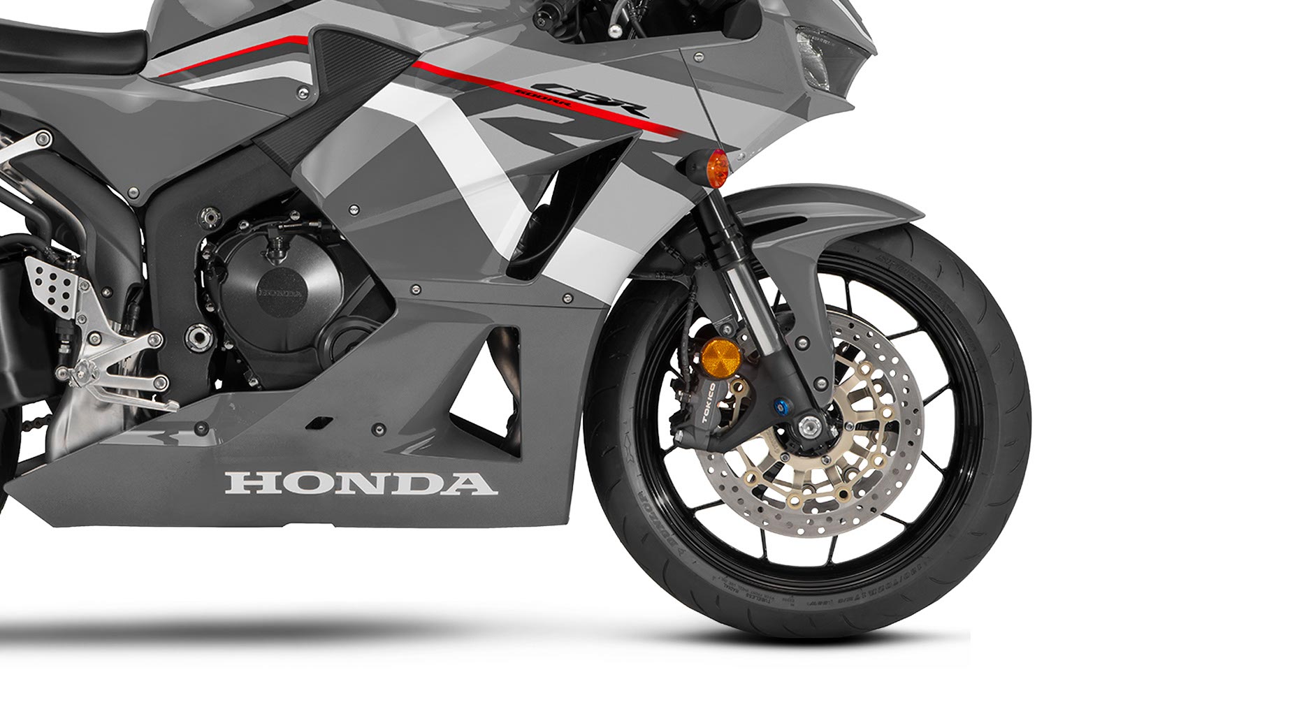 Radial-mounted front brake calipers