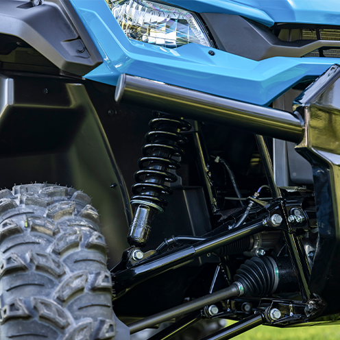 Independent front and rear suspension