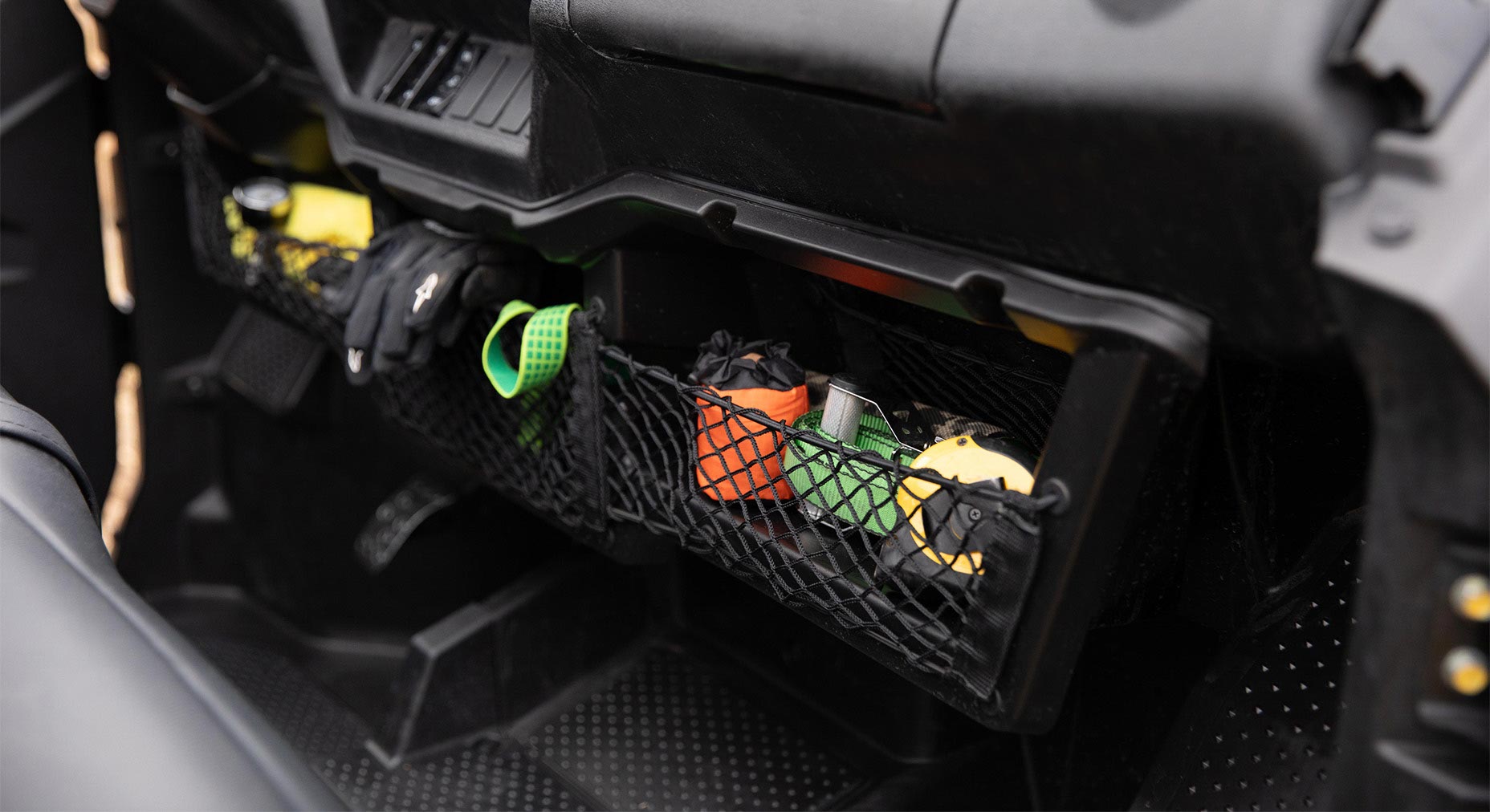 Under-dash storage